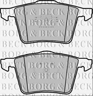 BORG & BECK bbp2353 -  Комплект тормозных колодок, дисковый тормоз